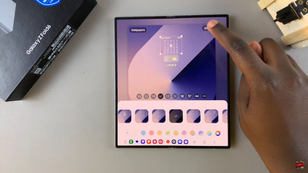 Add Calendar To Always ON Display On Samsung Galaxy Z Fold 6