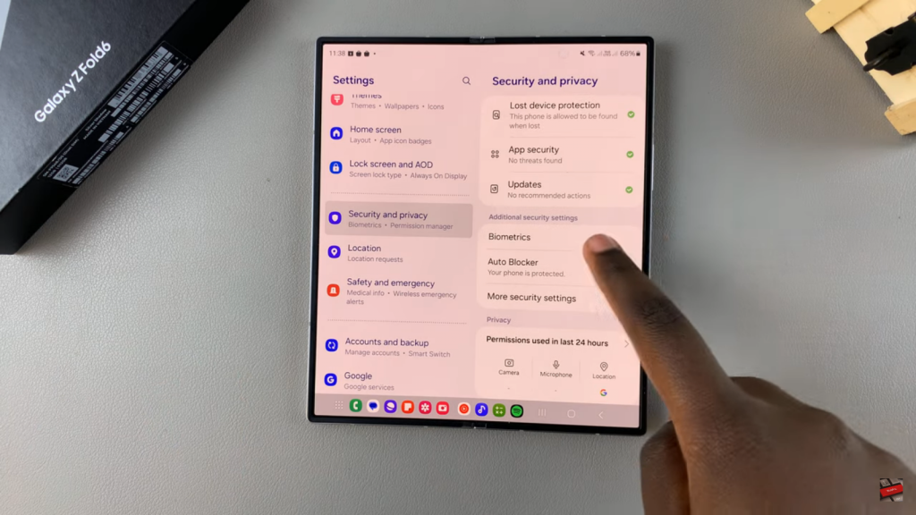  Remove Face ID Data From Samsung Galaxy Z Fold 6