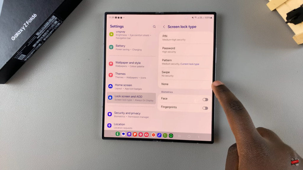  Remove Face ID Data From Samsung Galaxy Z Fold 6