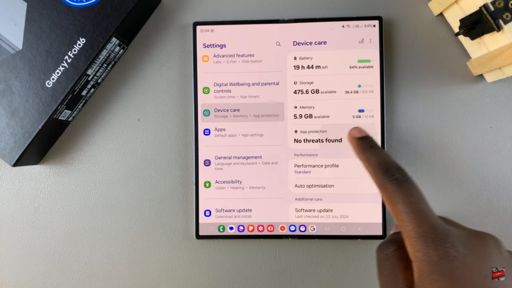 Disable App Protection On Samsung Galaxy Z Fold 6