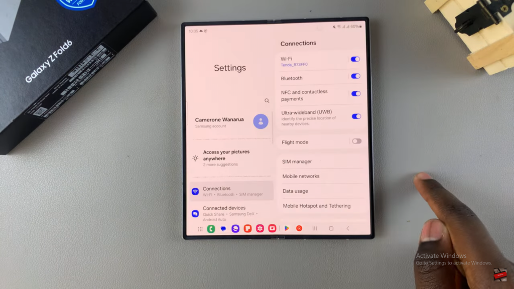 Rename Fingerprints On Samsung Galaxy Z Fold 6