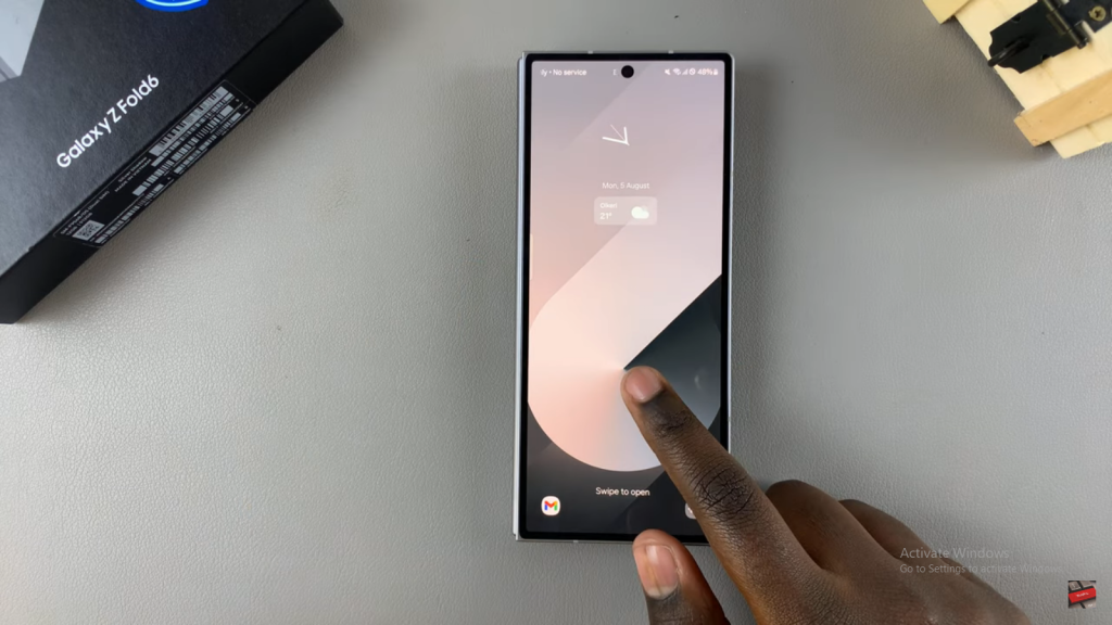 Lock Screen Shortcuts On Samsung Galaxy Z Fold 6