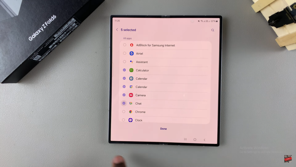 Enable/Disable Swipe For Pop up View On Samsung Galaxy Z Fold 6