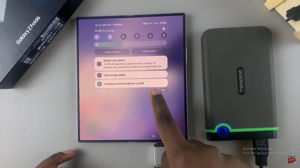 Connect External Hard Disk To Samsung Galaxy Z Fold 6