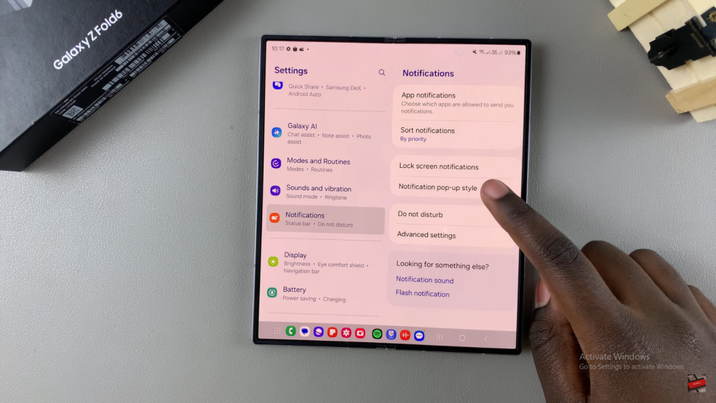  Disable LED Notifications On Galaxy Z Fold 6