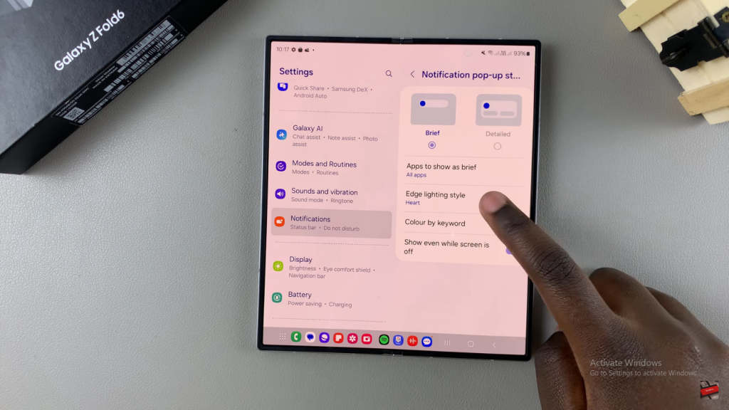  Disable LED Notifications On Galaxy Z Fold 6