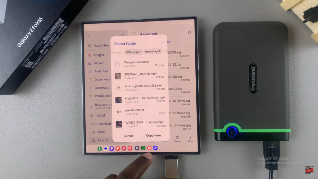  Transfer Files From Galaxy Z Fold 6 To External Hard Disk