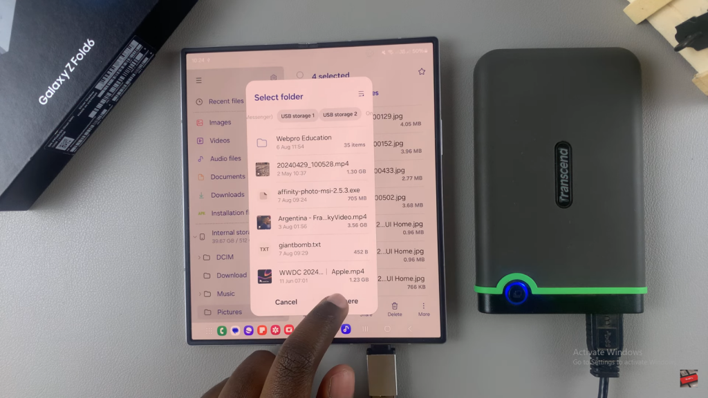  Transfer Files From Galaxy Z Fold 6 To External Hard Disk