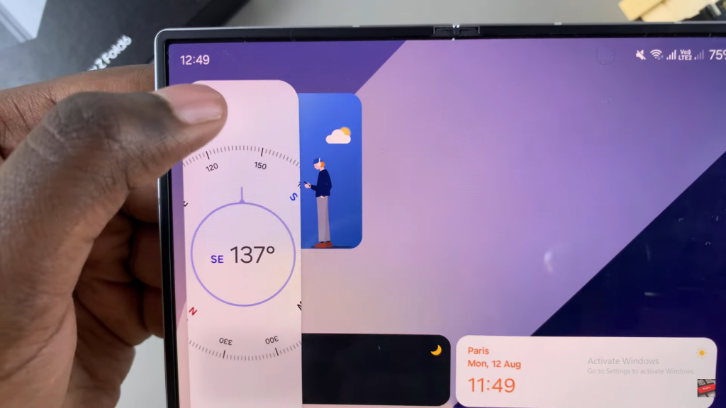 Use Built In Surface Level On Samsung Galaxy Z Fold 6