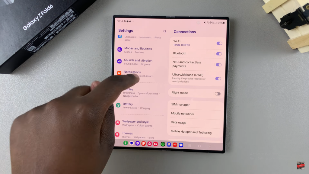 Enable LED Notifications On Samsung Galaxy Z Fold 6