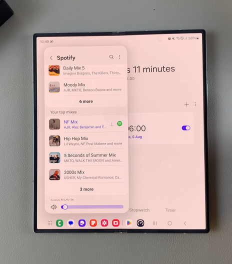 How To Set Spotify Alarm Sound On Galaxy Z Fold 6