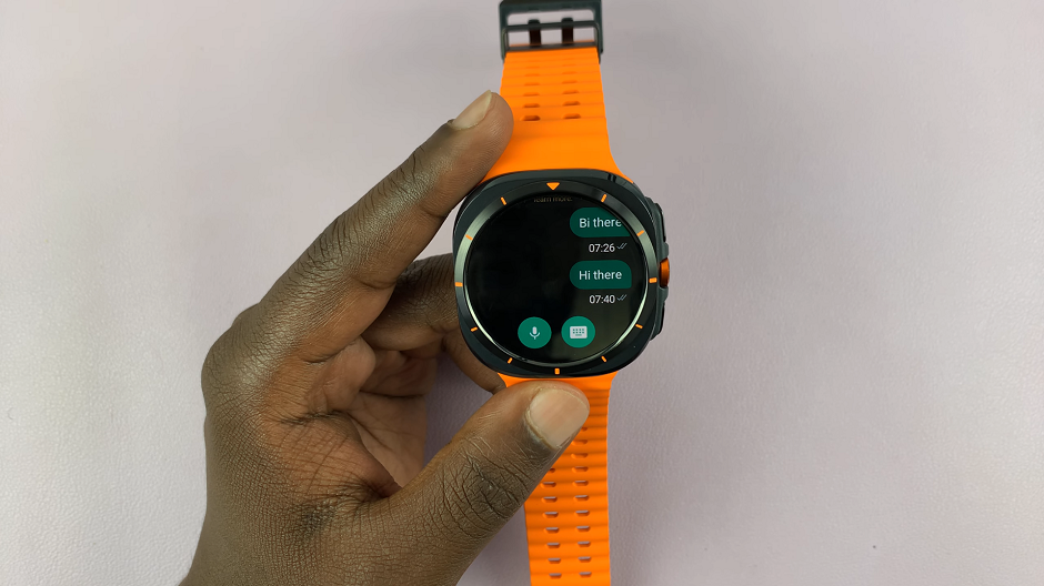 Send/Reply WhatsApp Messages On Galaxy Watch Ultra