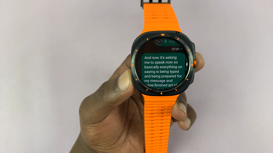 How To Use Voice Typing On Galaxy Watch Ultra