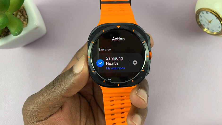 Samsung health My Exercises Function On Galaxy Watch ultra