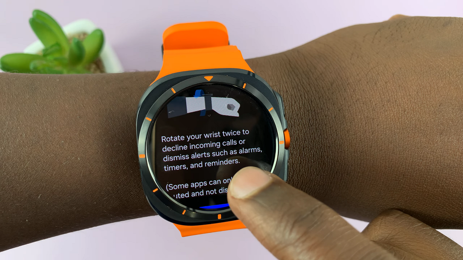 How To Use Gestures On Samsung Galaxy Watch Ultra