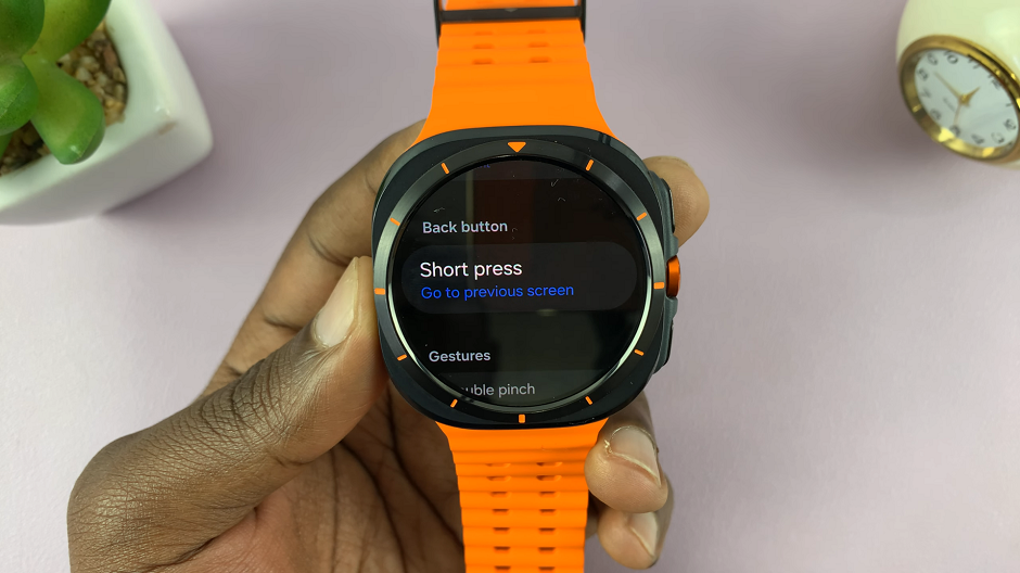 How To Customize The Back Button On Galaxy Watch Ultra