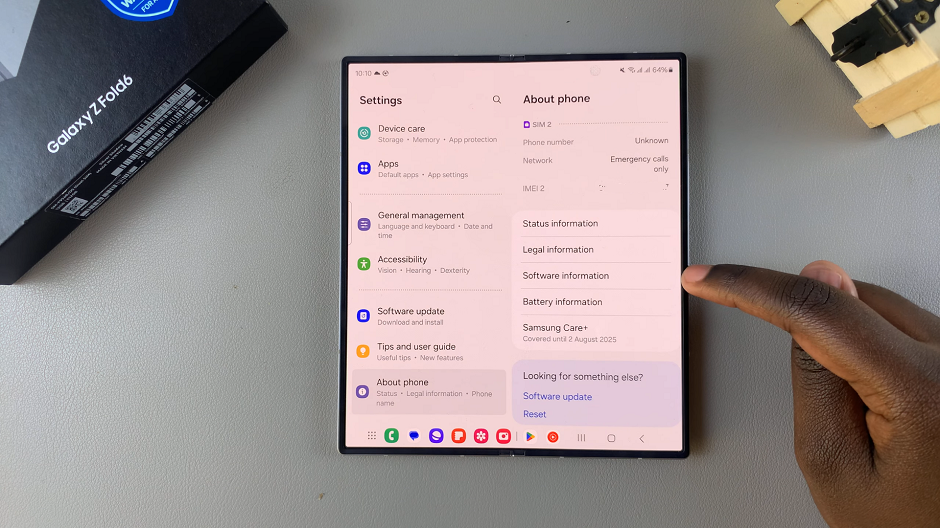 How To Enable Developer Options On Galaxy Z Fold 6