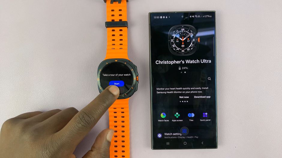 Pair Samsung Galaxy Watch Ultra To Samsung Phone