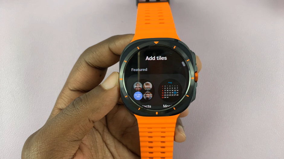 How To Add/Remove Tiles On Galaxy Watch Ultra