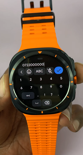 Add Custom Emergency Phone Number On Galaxy Watch Ultra