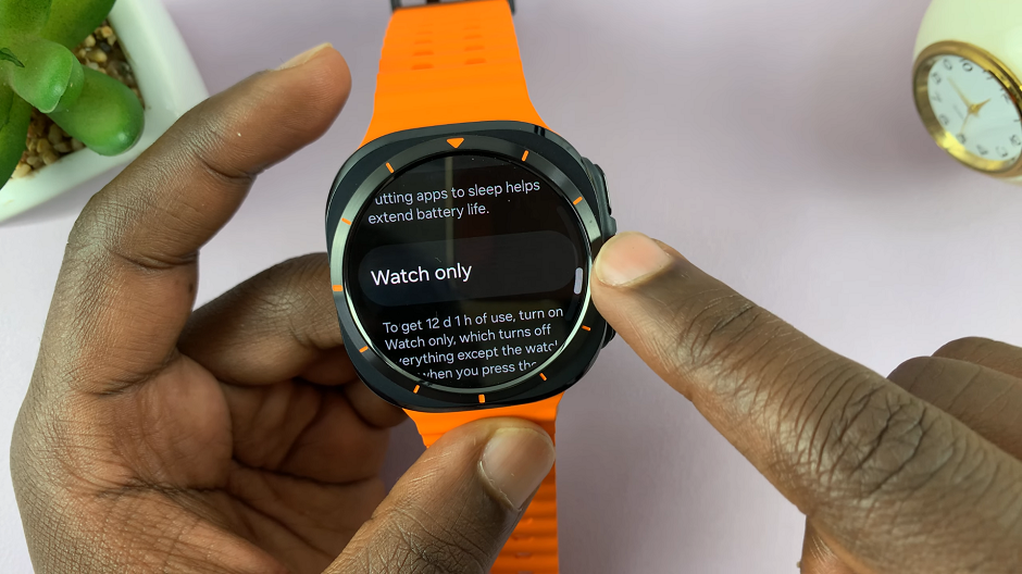 How To Enable Watch Only Mode On Galaxy Watch ultra