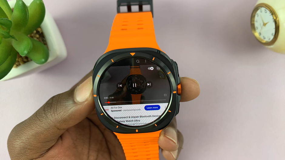 Watch YouTube On Galaxy Watch Ultra