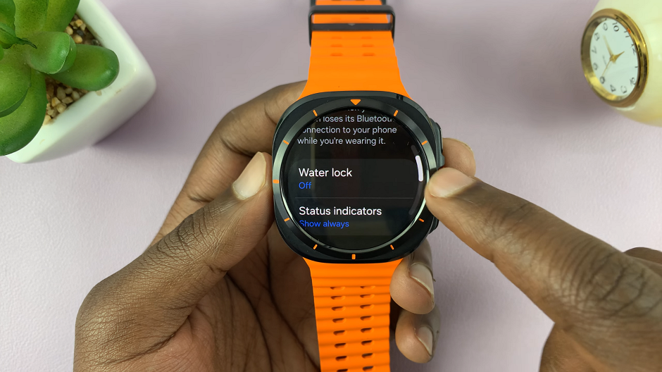 Use Water Lock On Samsung Galaxy Watch Ultra