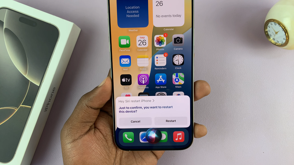 How To Restart iPhone 16 with Siri