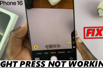 Camera Control Light Press Not Working On iPhone 16 / 16 Pro