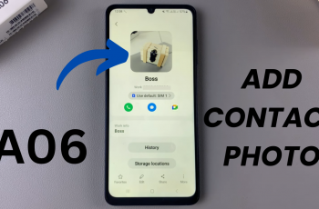 How To Add Contact Photo On Samsung Galaxy A06