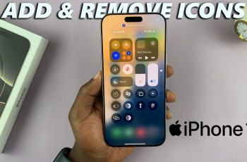 How To Add/Remove Icons In Control Center On iPhone 16/16 Pro