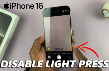 How To Disable Light Press In Camera Control Button On iPhone 16/16 Pro