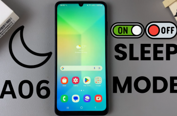 How To Turn Sleep Mode On/ Off On Samsung Galaxy A06