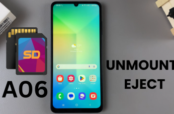 How Unmount/Eject SD card From Samsung Galaxy A06