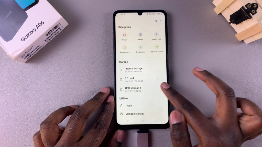  Transfer Files From Samsung Galaxy A06 To USB Flash Drive
