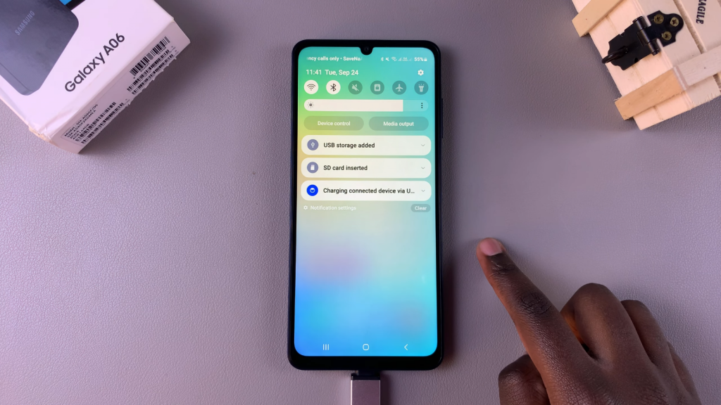 Connect USB Flash Drive To Samsung Galaxy A06