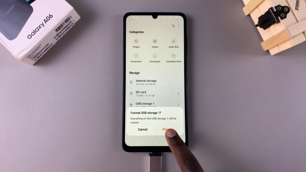  Format USB Flash Drive On Samsung Galaxy A06