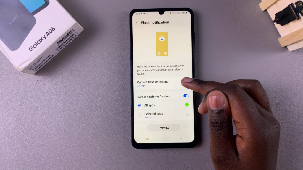  Disable Camera & Screen Flash Notifications On Samsung Galaxy A06