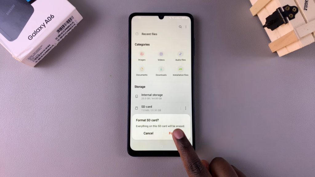 Format SD Card On Samsung Galaxy A06