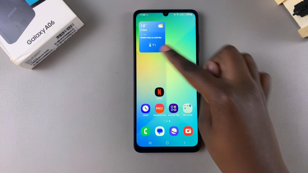 Add a Weather Widget To Home Screen Of Samsung Galaxy A06