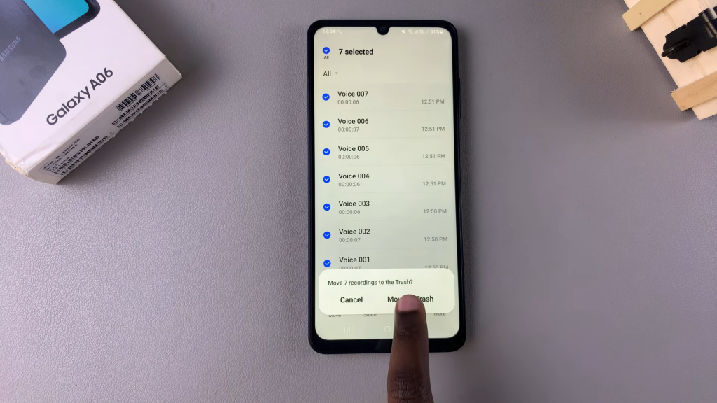Permanently Delete Voice Recordings On Samsung Galaxy A06
