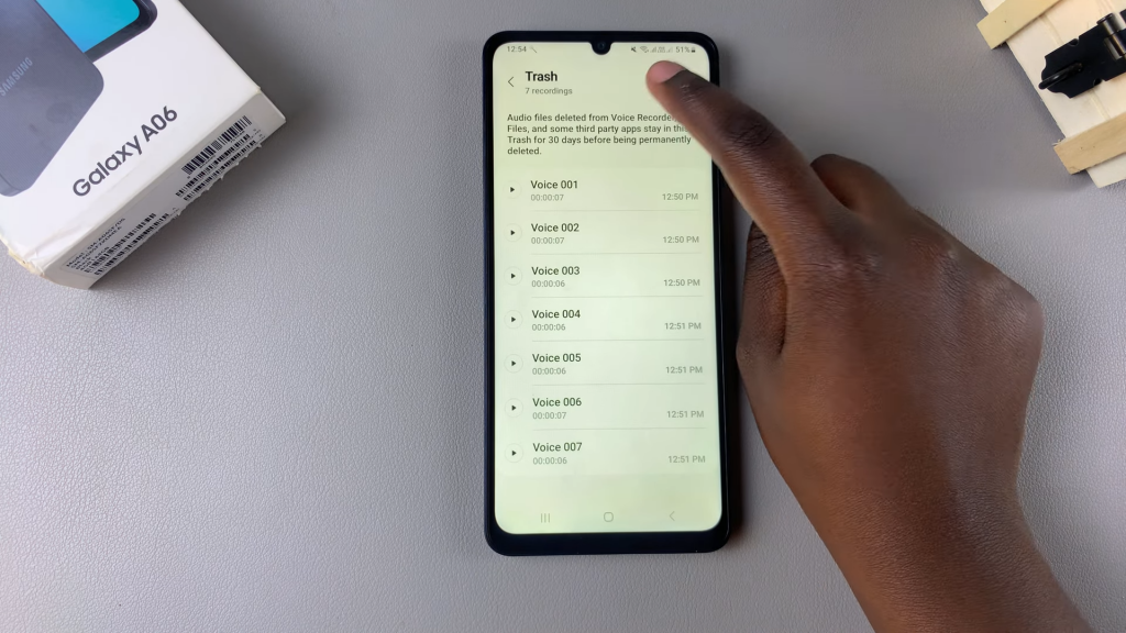 Permanently Delete Voice Recordings On Samsung Galaxy A06