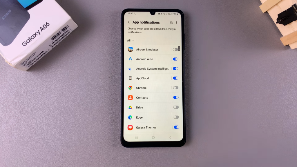 Enable/Disable Notifications For Specific Apps On Samsung Galaxy A06