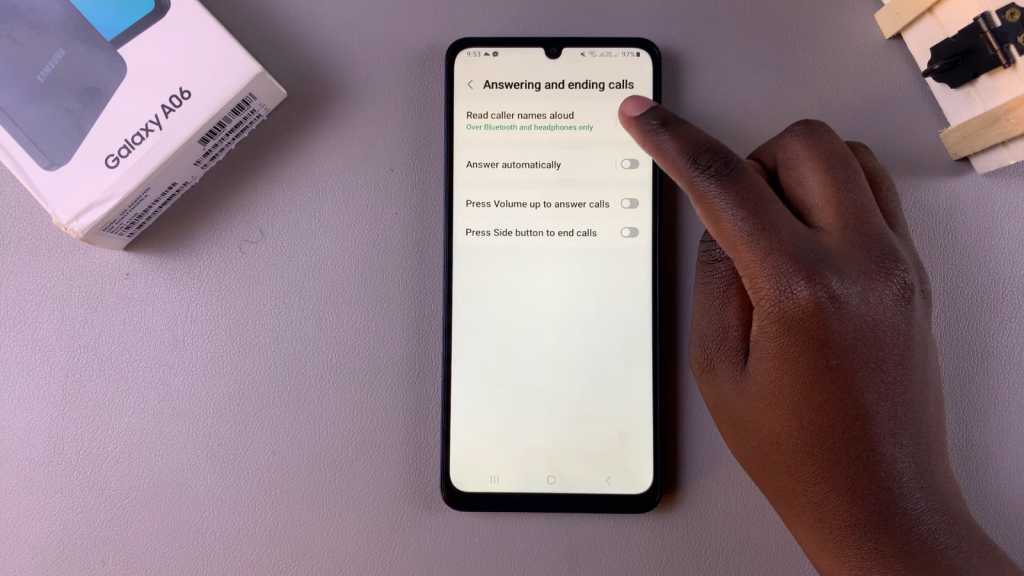 Disable Caller Name Announcer On Samsung Galaxy A06