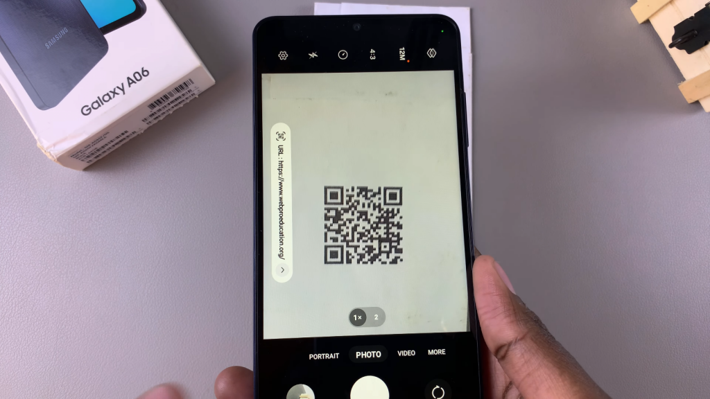 Scan QR Code On Samsung Galaxy A06