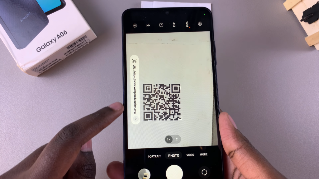 Scan QR Code On Samsung Galaxy A06