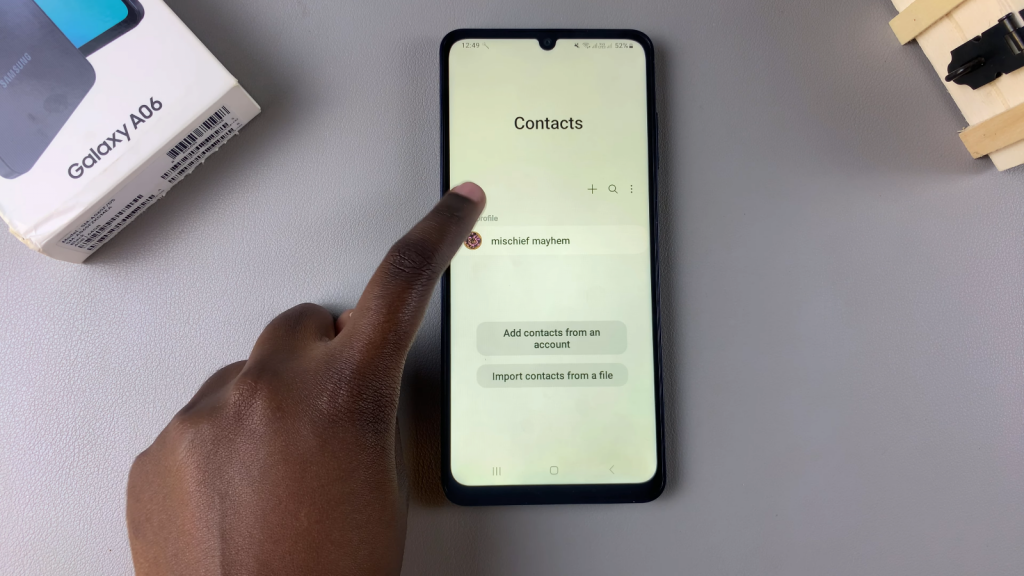 Permanently Delete Contacts On Samsung Galaxy A06