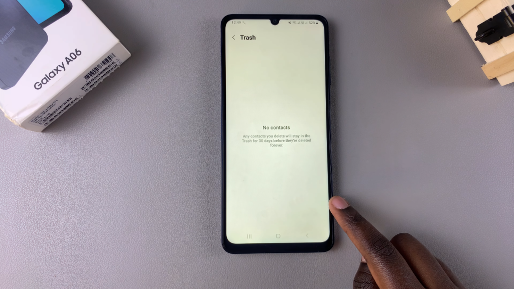 Permanently Delete Contacts On Samsung Galaxy A06