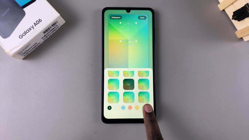 Add Analog Clock To Lock Screen Of Samsung Galaxy A06