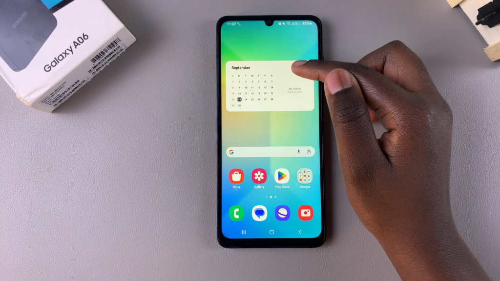  Add Calendar Widget To Home Screen Of Samsung Galaxy A06
